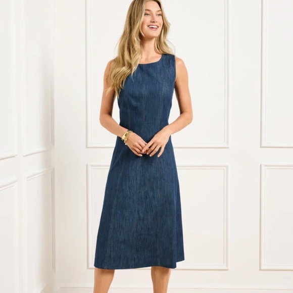 Talbots Dresses & Skirts - Talbots Denim Sleeveless Shift Dress, 20W — NWT